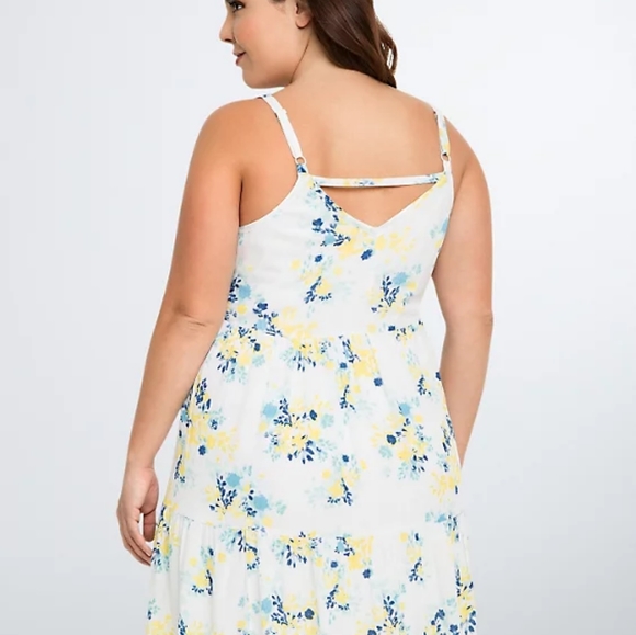 EUC Torrid Floral Gauze Cami Summer Dress - Picture 2 of 7